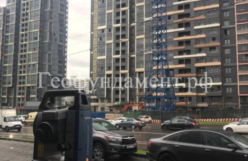 Работы по геотехническому мониторингу объекта Жилой дом  по адресу : г. Москва,  р-н Чертаново Северное, Балаклавский пр-т., корп.2АБВ.